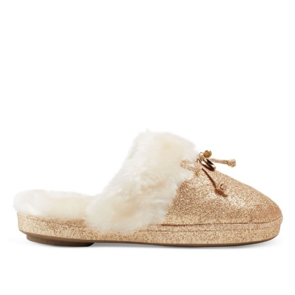 Michael Kors Glittery Gold Carter slippers - Picture 4 of 13